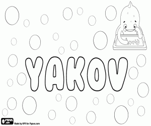 Coloriage Yakov, variante de Jakov