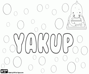 Coloriage Yakup, variante de Yakub