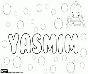Coloriage Yasmim, variante de Yasmeen