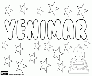 Coloriage Yenimar, nom de jeune fille