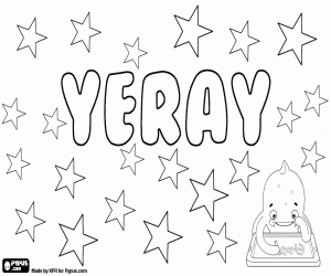 Coloriage Yeray, nom des Canaries
