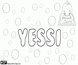 Coloriage Yessi, variante de Yessica