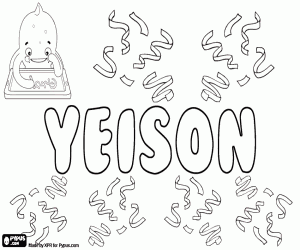 Coloriage Yeyson, variante de Jayson