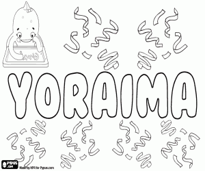 Coloriage Yoraima, variante de brahim