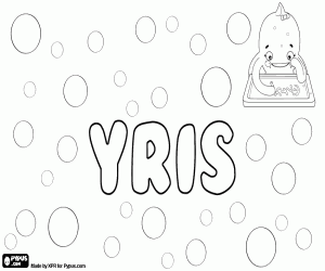 Coloriage Yris, variante d’Iris