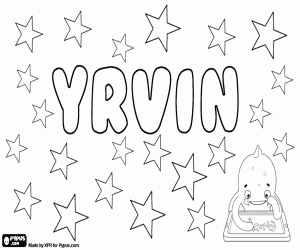 Coloriage Yrvin, variante de Irvin