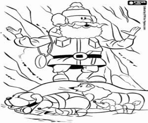 Coloriage Yukon Cornelius et les chiens