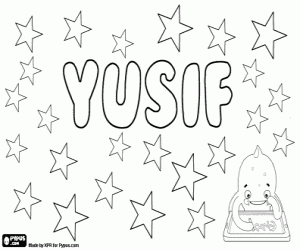 Coloriage Yusif, variante de Yossef