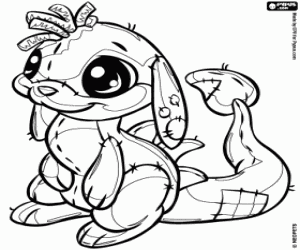 Coloriage Zafara, un animal de Neopets