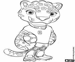 Coloriage Zayu, mascotte Coupe du Monde Mexique 2026