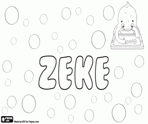 Coloriage Zeke, diminutif masculin