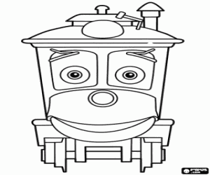 Coloriage Zephie le tram de Chuggington