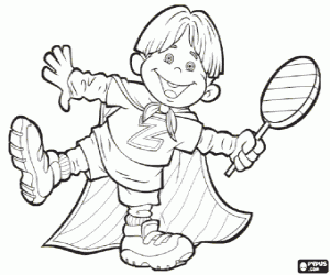 Coloriage Ziggy, personnage de Lazy Town