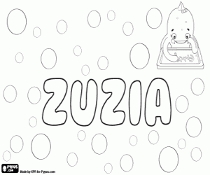 Coloriage Zuzia, diminutif polonais