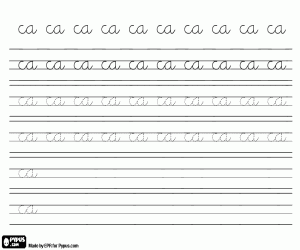 Coloriage Écrire avec la consonne C