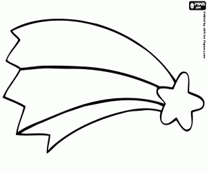 Coloriage Étoile, un ornement pour la crèche de Noël