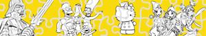 Coloriages Puzzles des Personnages de BD à colorier