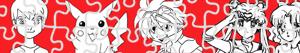 Coloriages Puzzles de Anime - Manga à colorier