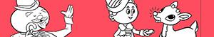 Coloriages Rodolphe le renne au nez rouge à colorier