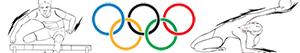 Coloriages Sports olympiques. Athlétisme. Gymnastique. Épreuves combinées à colorier